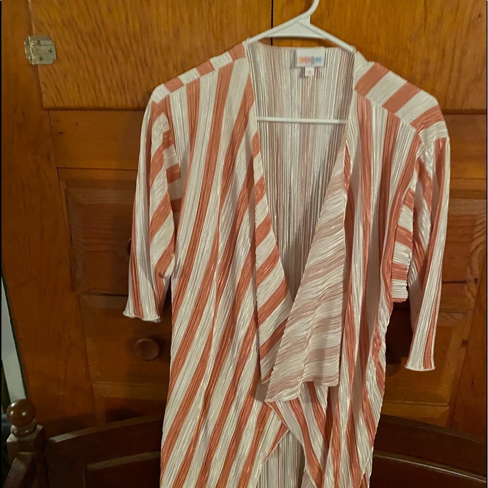 LuLaRoe RoseGold Kimono NWOT